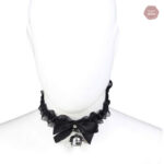 Collier en dentelle noir, accessoire BDSM tendance