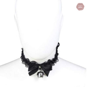 Collier en dentelle noir, accessoire BDSM tendance