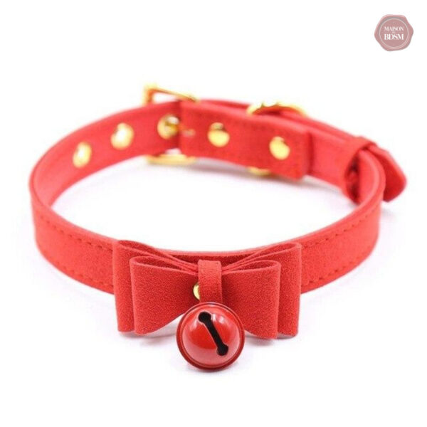 Collier en cuir synthétique avec une esthétique kawaii