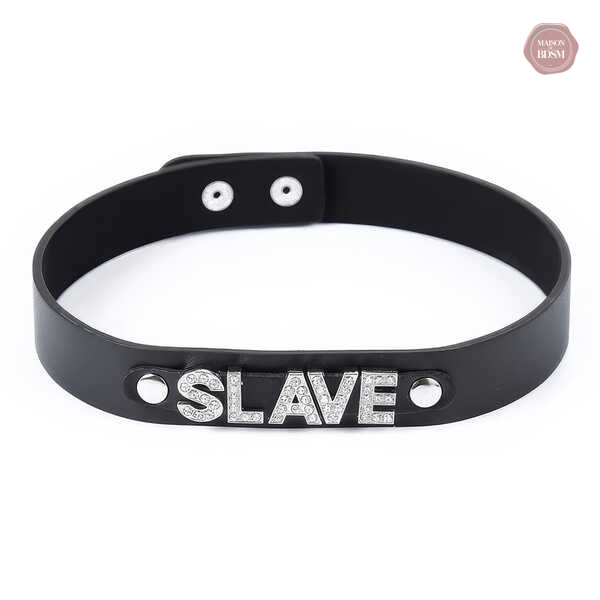 choker-slave-1 Choker Slave en cuir, accessoire BDSM élégant