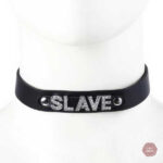 Collier BDSM ajustable, style choker pour jeux de domination