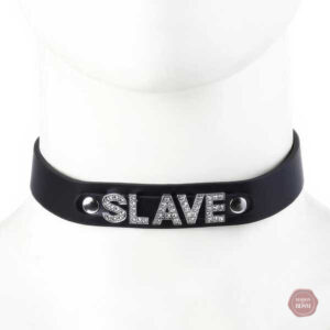 Collier BDSM ajustable, style choker pour jeux de domination