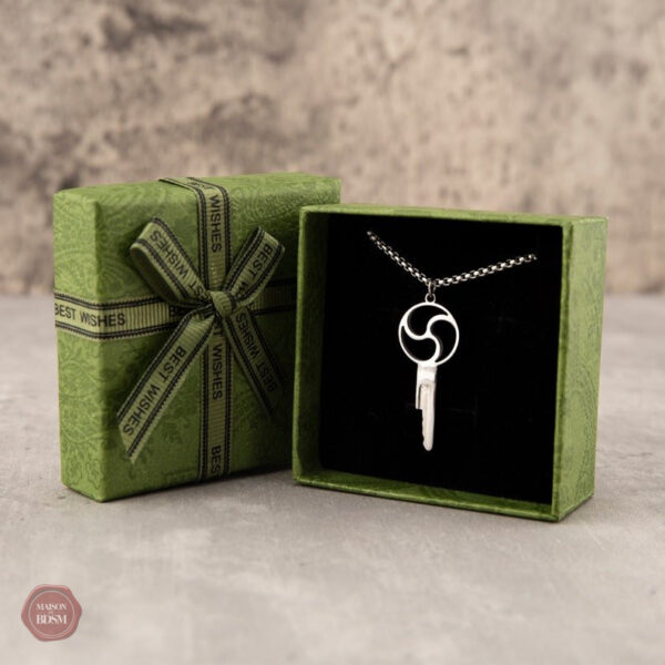 Accessoire de chasteté Triskelion, or et finition en acier