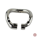 Cockring en métal avec charnière pour une chasteté sécurisée