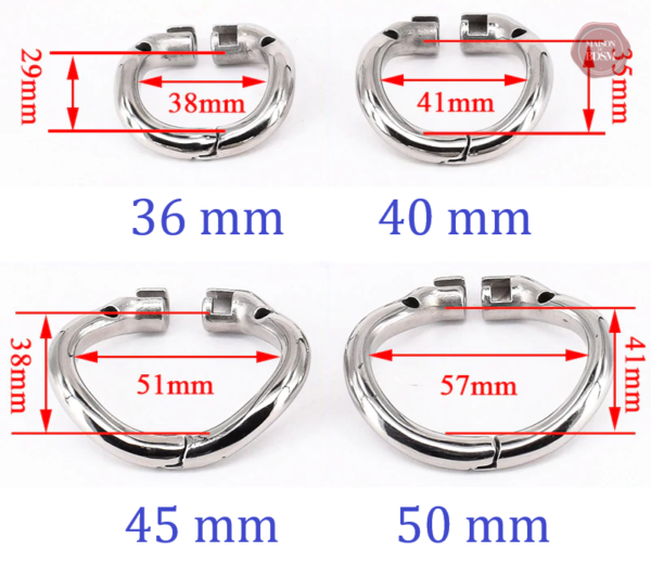 Accessoire de chasteté, cockring ajustable et confortable