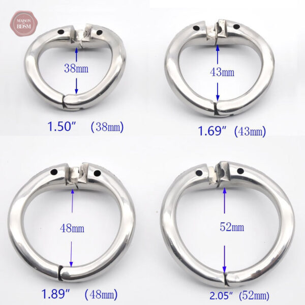 Anneau de chasteté avec design à charnière pour le confort