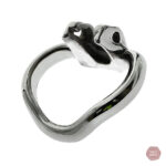 Cockring en métal pour une expérience de chasteté