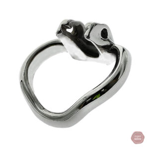 Cockring en métal pour une expérience de chasteté
