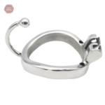 Cockring cage de chasteté avec séparateur de testicules
