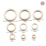 Lot de cockrings en bois, expérience sensorielle