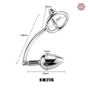 Accessoire sexuel combinant cockring et plug anal