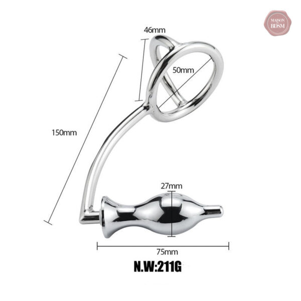 Jouet intime : plug anal avec fonctionnalité de cockring