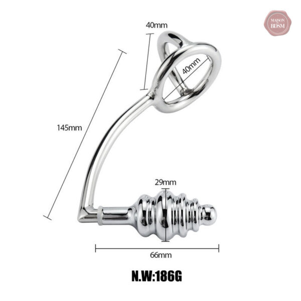 Stimulation double avec ce cockring et plug anal innovant