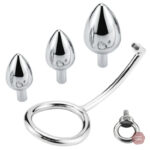 Cockring et plug anal en forme de cône