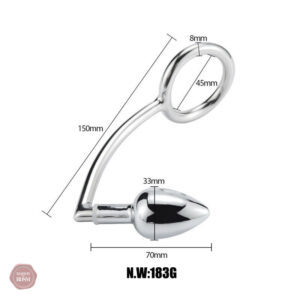 Accessoire de plaisir : plug anal et cockring combiné