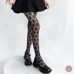 Accessoire sissy : collants en résille et dentelle