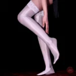 Porte-jarretelles avec collants en dentelle