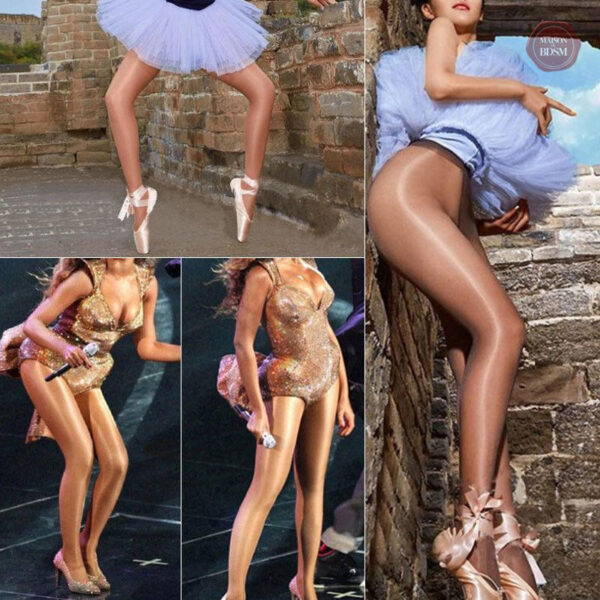 Collants Sissy brillants, parfaits pour une soirée élégante