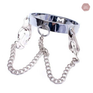 Collier en acier avec embellissement papillon pour pinces
