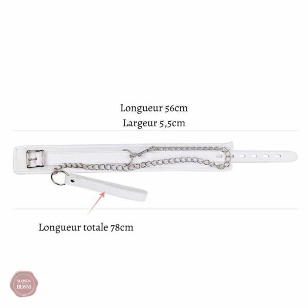 Équipement BDSM en cuir blanc pour des sessions captivantes