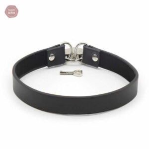 Collier BDSM avec cadenas sécurisé