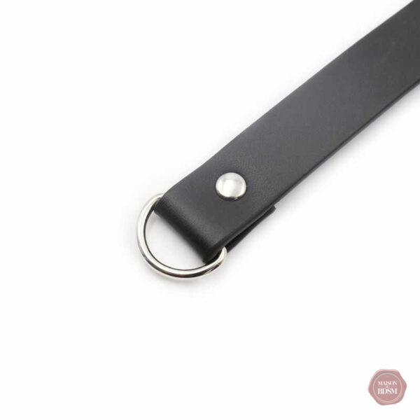 Collier en cuir avec cadenas pour style BDSM