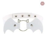 Collier en cuir pour jeux BDSM, style gothique