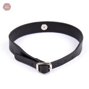 Collier en cuir avec clochette, pour des jeux de soumission