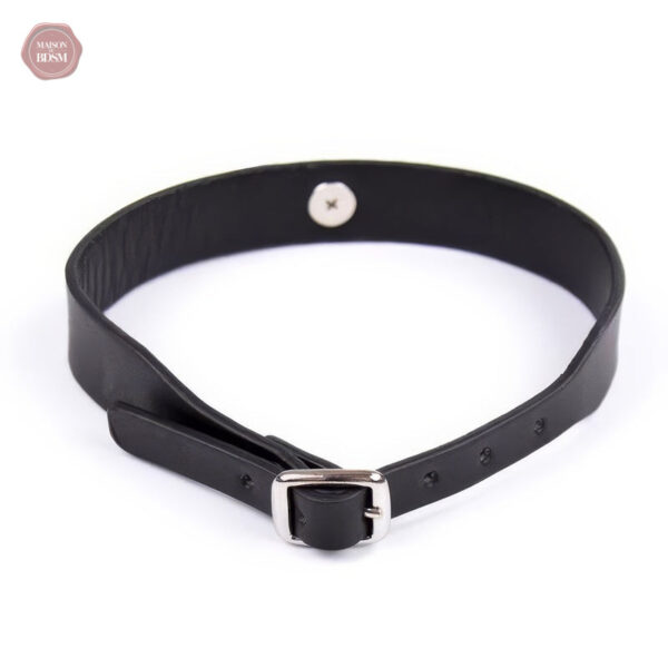 Collier en cuir avec clochette, pour des jeux de soumission