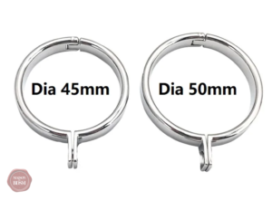Accessoire de chasteté en métal avec laisse incluse