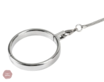 Collier génital métal pour jeux de soumission