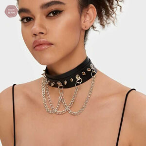 Collier à chaîne pour une esthétique sombre et unique