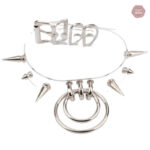 Collier gothique transparent pour style alternatif