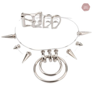 Collier gothique transparent pour style alternatif