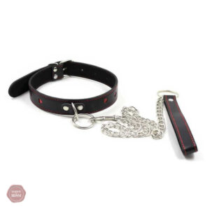 Collier BDSM avec cœur décoratif