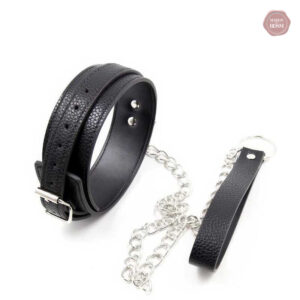 Collier en cuir BDSM avec laisse intégrée