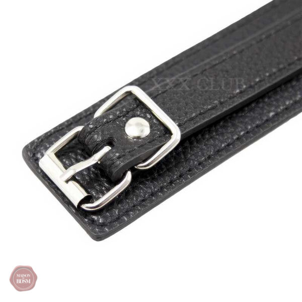Accessoire BDSM : collier et laisse en cuir