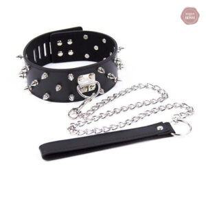 Collier de soumission avec détails cloutés