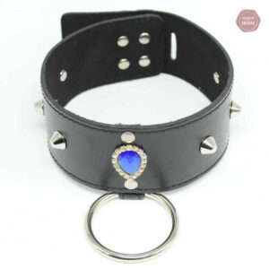 Accessoire BDSM : collier avec laisse pour jeux de rôle