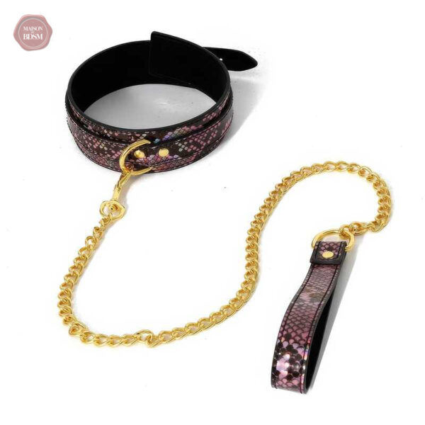 Collier ajustable avec motif serpent pour plaisir