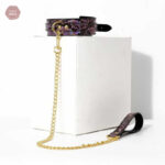 Collier serpent en cuir pour jeux de domination