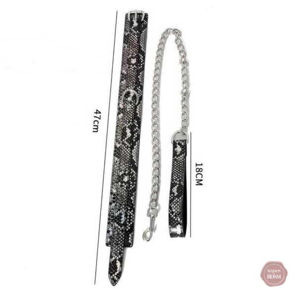 Accessoire de jeu BDSM avec finition serpent