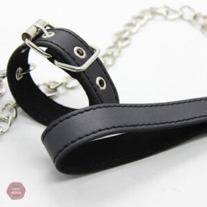 Collier testiculaire avec chaîne, ajustable pour une utilisation confortable