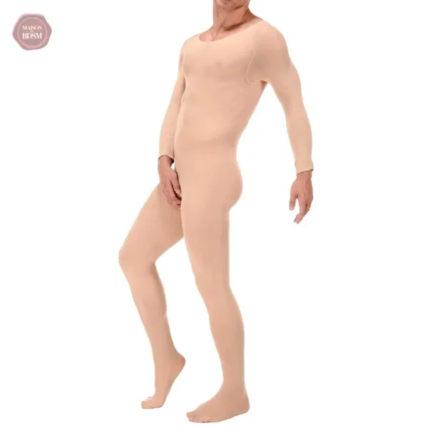 Tenue sexy intégrale pour hommes, style résille