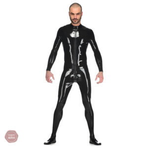 Combinaison latex avec chaussettes intégrées