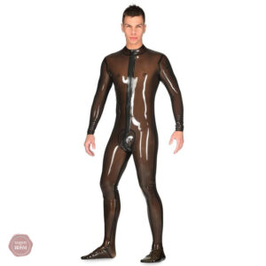 Combinaison sexy en latex, ajout de chaussettes