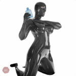 Vêtement en latex pour femme, coupe intégrale et sexy