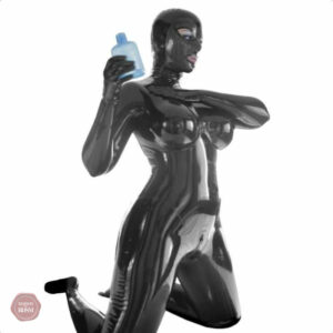 Vêtement en latex pour femme, coupe intégrale et sexy