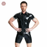 Combinaison Latex Homme Court en noir
