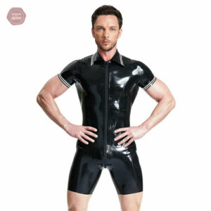 Combinaison Latex Homme Court en noir